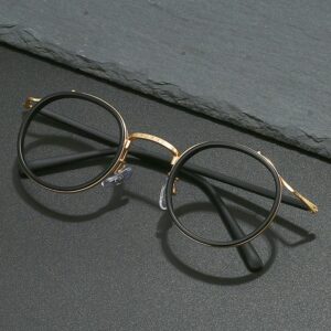 RetroSteel Round Frame Glasses